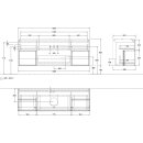 Villeroy &amp; Boch F862MTGK Waschbeckenunterschrank...