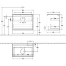 Villeroy &amp; Boch F87200GF Waschbeckenunterschrank...