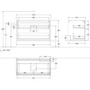 Villeroy &amp; Boch F88200GN Waschbeckenunterschrank Finion F88