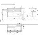 Villeroy &amp; Boch F891GFGF Waschbeckenunterschrank...