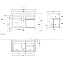 Villeroy &amp; Boch F902GKMT Waschbeckenunterschrank...