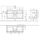 Villeroy &amp; Boch F91100GF Waschbeckenunterschrank...