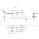 Villeroy &amp; Boch F922GMMT Waschbeckenunterschrank Finion F92