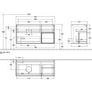 Villeroy &amp; Boch F931GFGF Waschbeckenunterschrank...