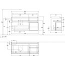 Villeroy &amp; Boch F931HFHG Waschbeckenunterschrank Finion F93