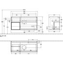 Villeroy &amp; Boch F941GFGF Waschbeckenunterschrank...