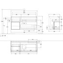 Villeroy &amp; Boch F941GMGK Waschbeckenunterschrank...