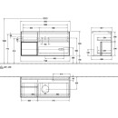 Villeroy &amp; Boch F942GFGF Waschbeckenunterschrank...