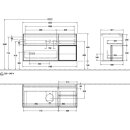 Villeroy &amp; Boch F952MTMT Waschbeckenunterschrank Finion F95