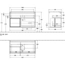 Villeroy &amp; Boch FA11GFGF Waschbeckenunterschrank...