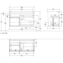 Villeroy &amp; Boch FA11HBHG Waschbeckenunterschrank Finion FA1