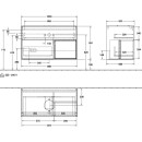 Villeroy &amp; Boch FA21GFGF Waschbeckenunterschrank...