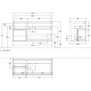 Villeroy &amp; Boch FA62HFPC Waschbeckenunterschrank Finion FA6