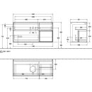 Villeroy &amp; Boch FA71GFGF Waschbeckenunterschrank...