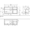 Villeroy &amp; Boch FA72MTPC Waschbeckenunterschrank...