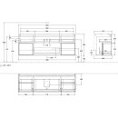 Villeroy &amp; Boch FD02HFPD Waschbeckenunterschrank...