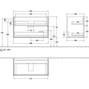 Villeroy &amp; Boch G02000HG Waschbeckenunterschrank Finion G02