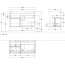 Villeroy &amp; Boch G111GMPD Waschbeckenunterschrank...
