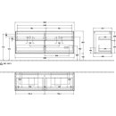 Villeroy &amp; Boch G18200HG Waschbeckenunterschrank Finion G18