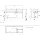 Villeroy &amp; Boch G302GKPC Waschbeckenunterschrank Finion G30