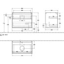 Villeroy &amp; Boch G75200GF Waschbeckenunterschrank Finion G75