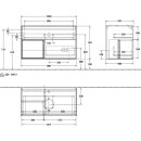 Villeroy &amp; Boch G771GFGF Waschbeckenunterschrank...