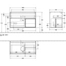 Villeroy &amp; Boch G781GFGF Waschbeckenunterschrank...