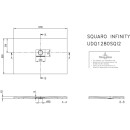 Villeroy &amp; Boch UDQ1280SQI2V-RW Duschwanne Squaro Infinity