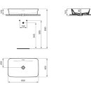 IDEAL STANDARD E1887MA Schale Ipalyss, o.Hl., m.&Uuml;l.,