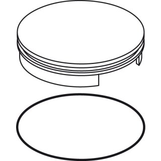 IDEAL STANDARD F961027AA Griffkappe mit IDEAL STANDARDI-Logo, Chrom