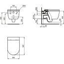 IDEAL STANDARD T374901 Wandtiefspül-WC Blend Curve...