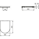IDEAL STANDARD T376101 WC-Sitz Blend Curve 360x455x35mm...