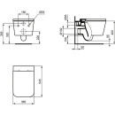 IDEAL STANDARD T392601 WC-Sitz Blend Cube 365x455x35mm