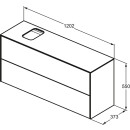 IDEAL STANDARD T3950Y1 WT-Unterschrank Conca, 2 Ausz&uuml;ge,