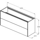 IDEAL STANDARD T3951Y1 WT-Unterschrank Conca, 2 Ausz&uuml;ge,