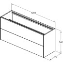 IDEAL STANDARD T3951Y2 WT-Unterschrank Conca, 2 Ausz&uuml;ge,