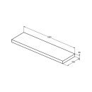 IDEAL STANDARD T3954Y1 Konsole Conca, 1800x505x80mm, Wei&szlig;