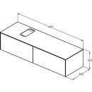 IDEAL STANDARD T3983Y1 WT-Unterschrank Conca, 2 Ausz&uuml;ge,