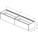 IDEAL STANDARD T3987Y1 WT-Unterschrank Conca, 2 Ausz&uuml;ge,