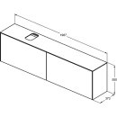 IDEAL STANDARD T3998Y2 WT-Unterschrank Conca, 2 Ausz&uuml;ge,