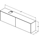 IDEAL STANDARD T3998Y3 WT-Unterschrank Conca, 2 Ausz&uuml;ge,