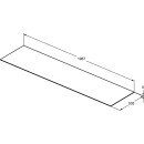 IDEAL STANDARD T4204DG Waschtischplatte Conca, aus Keramik,