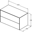 IDEAL STANDARD T4323Y1 WT-Unterschrank Conca, 2 Ausz&uuml;ge,