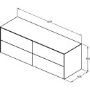 IDEAL STANDARD T4325Y6 WT-Unterschrank Conca, 4 Ausz&uuml;ge,