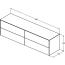 IDEAL STANDARD T4326Y1 WT-Unterschrank Conca, 4 Ausz&uuml;ge,