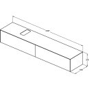 IDEAL STANDARD T4334Y3 WT-Unterschrank Conca, 2 Ausz&uuml;ge,