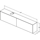 IDEAL STANDARD T4340Y1 WT-Unterschrank Conca, 2 Ausz&uuml;ge,