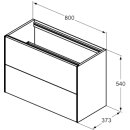 IDEAL STANDARD T4352Y3 WT-Unterschrank Conca, 2 Ausz&uuml;ge,