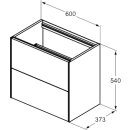 IDEAL STANDARD T4354Y1 WT-Unterschrank Conca, 2 Ausz&uuml;ge,