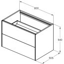 IDEAL STANDARD T4356Y2 WT-Unterschrank Conca, 2 Ausz&uuml;ge,